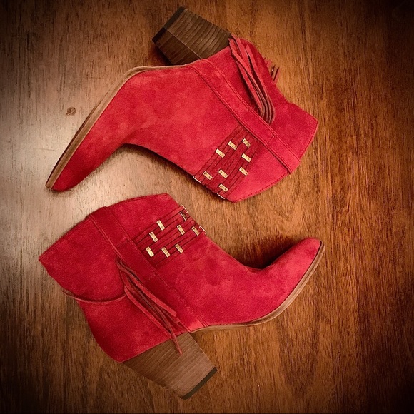 NWOB Frye stacked wood heeled booties - Picture 4 of 8